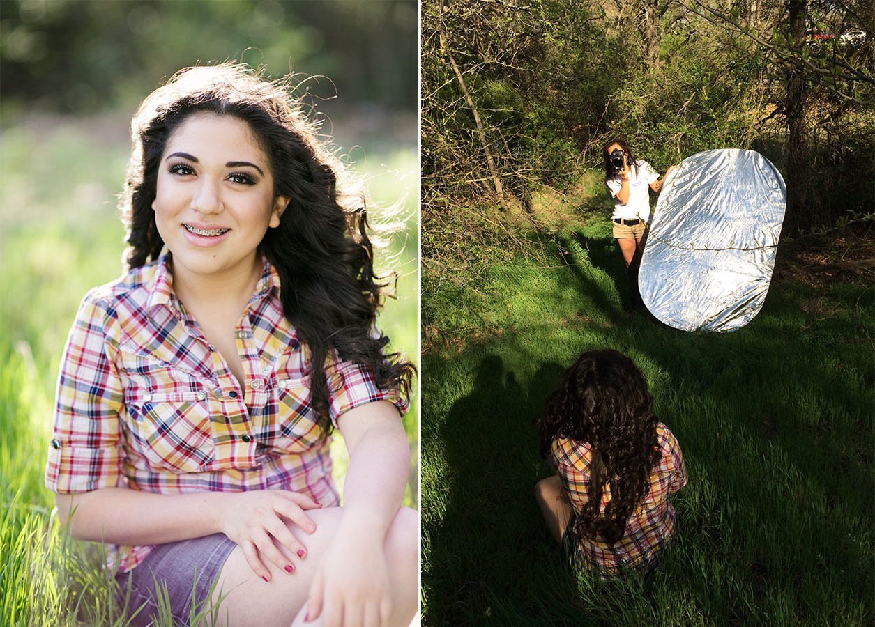 How To Use A Reflector For Outdoor Portraits Dallas Senior Portrait