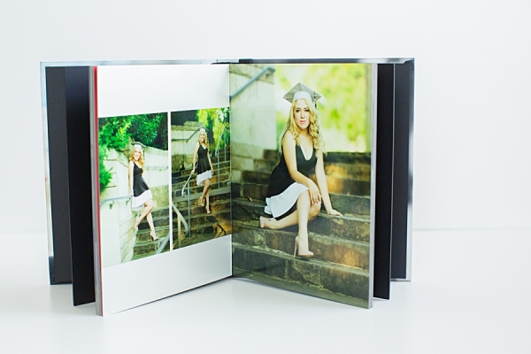 Dallas senior portraits 20x20 page spreadsheet designed by Chantal Brown Photography in Dallas.